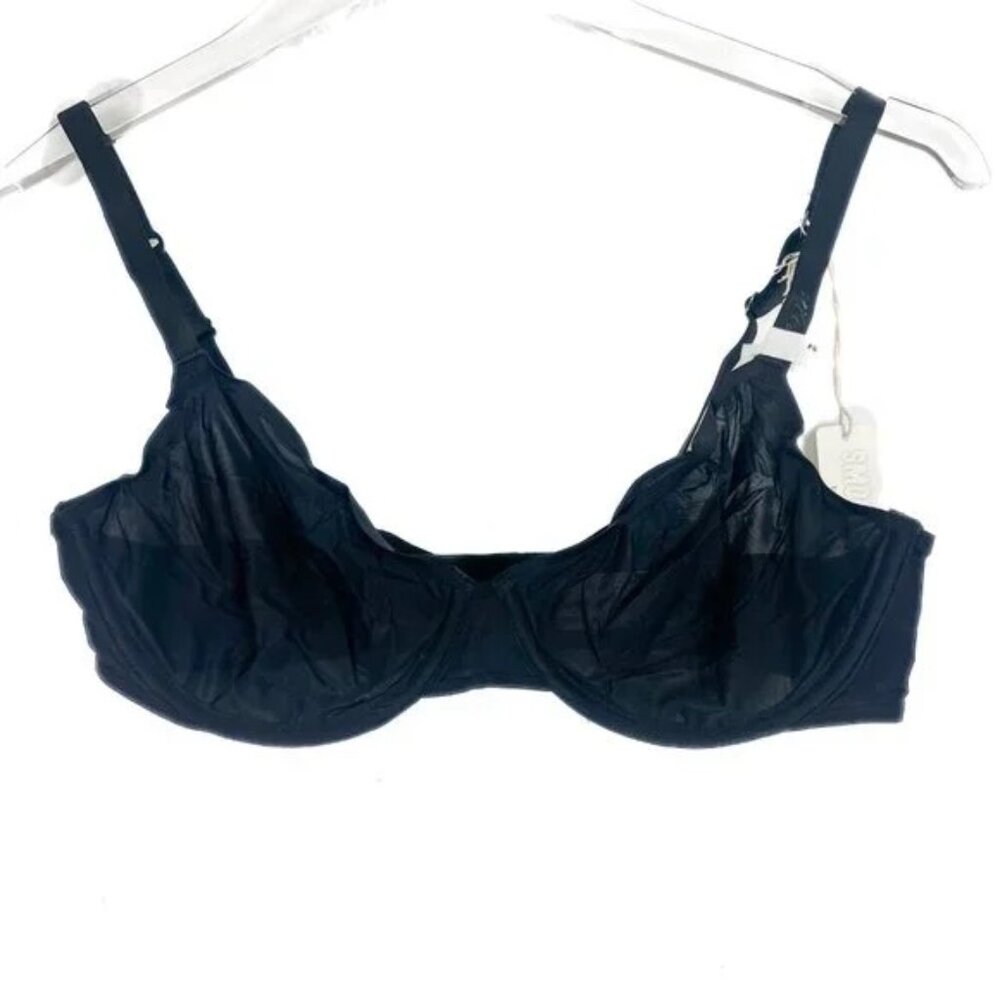 NWT Aerie SMOOTHEZ Unlined Full Coverage Bra Underwire Black Size 36C NEW